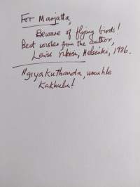 Linnun kiima (signeerattu, tekijän omiste)