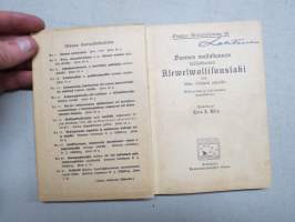 Suomen waltakunnan wäliaikainen Asewelvollisuuslaki - Otawan Asetuskokoelma 30