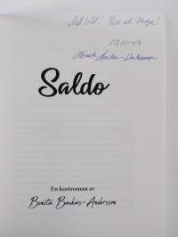 Saldo : en kortroman (signeerattu, tekijän omiste)