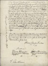 Vanha asiakirja  vuodelta  Lokalax 1833  lähes 200 vuotta vanha