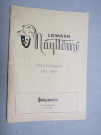 Loimaan Näyttämö (teatteri) - näyttämökausi 1954-55, Agapetus - hupailu, &quot;Kaikenlaisia vieraita&quot;, ohjelman henkilökuvissa Matti Lunnas, Yrjö Korpela, Vappu Selänne..