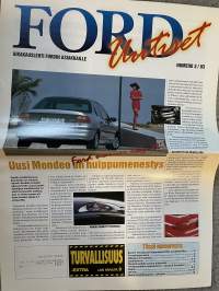 Ford Uutiset 1993 nr 3 -asiakaslehti / customer magazine