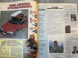 Ford Uutiset 1990 nr 3 -asiakaslehti / customer magazine