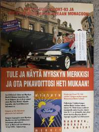 Ford Uutiset 1992 nr 3 -asiakaslehti / customer magazine