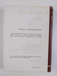 Vem och vad 1986 : biografisk handbok
