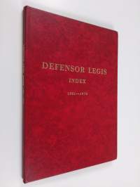 Defensor legis index 1961-1970