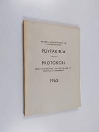 Suomen lakimiesliiton XIV lakimiespäivien pöytäkirja = Protokoll fört vid Finlands juristförbunds XIV ordinarie juristdagar 1963