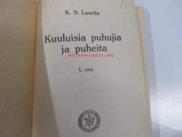 Kuuluisia puhujia ja puheita I