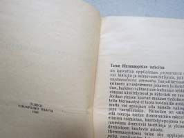 Turun Hieromaopiston opetusohjelma 1936