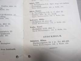 Turun Hierojayhdistys Hierojaluettelo 1937 - Åbo Massörförening - Massörförteckning