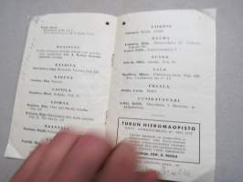 Turun Hierojayhdistys Hierojaluettelo 1937 - Åbo Massörförening - Massörförteckning