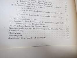 St Johanneslogen den nordiska Första - Till tvåhundraårsminnet, 1934 -vapaamuurarihistoriaa, Ruotsi