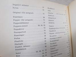 Tygtryck, Linoleumtryck, Filmtryck, Silk-screen, Serigrafi