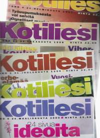 Kotiliesi 1997 nr 4, 1998 nr 20, 1999 nr 1, 2000 nr 8 ja 2000 nr 6  yht 5 lehteä