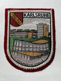 Karlsruhe -hihamerkki, kangasmerkki -matkamuistomerkki