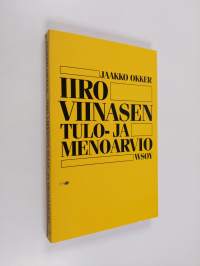 Iiro Viinasen tulo- ja menoarvio