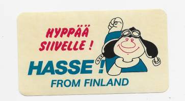 Hyppää Hassen siivelle  - tarra