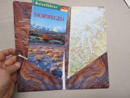 Norwegen - Landkarte mit Reiseführer -kartta, Norja