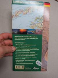 Norwegen - Landkarte mit Reiseführer -kartta, Norja