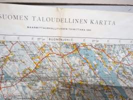 Pieksämä - 6890/6920 - Suomen taloudellinen kartta 1944