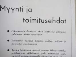 Idman koristevalaisimia - koristevalaisinluettelo nr 117 1934-1935 luettelo, julkaistu loppuvuodesta 1935 - KOPIO - COPY - Idman lamp catalog 1935 facsimile.