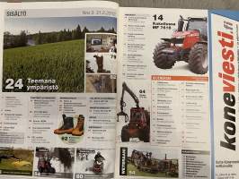 Koneviesti 2013 nr 3 - Massey Ferguson 7616 sitkeä puurtaja, Kokeilussa attack-pienkuormain, Kronos 1600M -Vesakkomurskain, Polaris 600 Indy SP, ym.