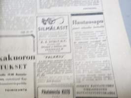 Rautatieläinen 1945 nr 5, 15.3.1945, aiheena erityisesti Turku - Rautatieläisyhdistys Turun osasto 50 vuotta, runsaasti ilmoituksia
