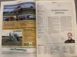 Koneviesti 2002 nr 7 - Sertifioitu siemen puhuttaa, Kuhn Multi-Master 110 NSH - Ranskalainen perusaura, JF GMS 2800 B Top-Dry - Karho levälleen kuivumaan, ym.