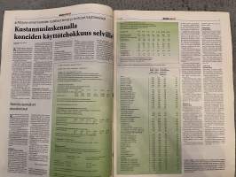 Koneviesti 2002 nr 12 - Kuivittajan tehokkaat apulaiset, Kustannuslaskenta auttaa urakoitsijaa, Suomeen tuli uusi maarakennuskonemerkki, ym.