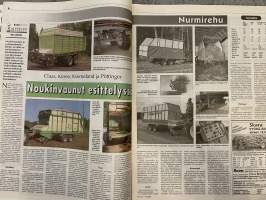 Koneviesti 2000 nr 6 - kostean karhon korjuuseen, Kokeilussa maatilan rumpulajittelijat, Daewoo varustetaan tarpeen mukaan, ym.