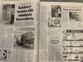 Koneviesti 1999 nr 11 - Rehu-tornista lämpökeskus, Kuka vastaa digikarttojen virheistä?, Haketta jo vuodesta 1980, ym.