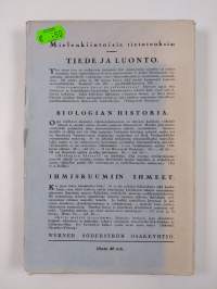 Biologian historia yleiskatsauksellisesti esitettynä 3 : Darwinin ajoilta meidän päiviimme