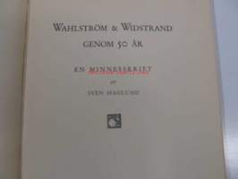 Wahlström &amp; Widstrand genom 50 år - en minnesskrift