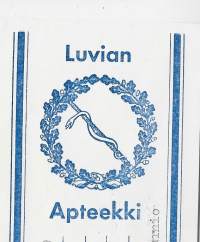 Luvian  Apteekki  , resepti  signatuuri  1977