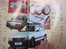 Fiat lisätarvikkeita -luettelo / myyntiesite