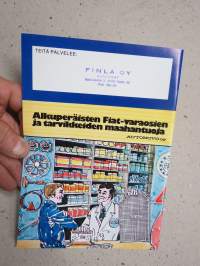 Fiat autotarvikkeet 1979 -myyntiesite / luettelo