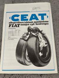 Renault-Viesti 1970 nr 2 - Kuka saastuttaa?, Oikea rengaspaine elintärkeä asia, Tulinen italialainen -asiakaslehti, customer magazine
