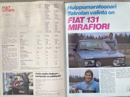 Fiat-uutiset 1983 nr 1 - Kevään autouutuus - uusi Fiat Ritmo esitellään sisäsivulla, Fiat 131 Mirafiori -asiakaslehti, customer magazine