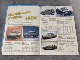 Fiat-Uutiset 1984 nr 1 - Vuoden auto -84, Määrätietoista tuotekehittelyä palkitaan, Fiatin terveiset -asiakaslehti,customer magazine