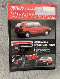 Fiat-uutiset 1985 nr 3 - Uutuus Regata Weekend koeajossa, Uno Rosso ja Uno Bianco -asiakaslehti,customer magazine