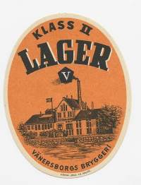 Lager II    -  olutetiketti  Skånska litgr