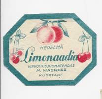 Hedelmä Limonaadia -  juomaetiketti
