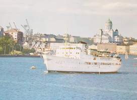 Helsinki Itämeren tytär - juliste  100x62 cm  Birger Jarl laiva