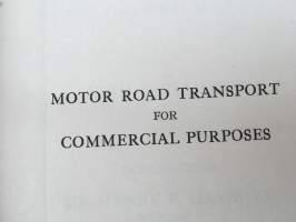 Motor Road Transport for Commercial Purposes (Liquid Fuel, Steam, Electricity)