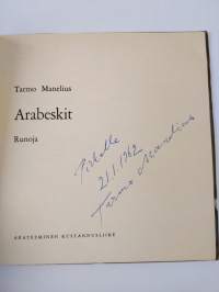 Arabeskit : runoja (signeerattu, tekijän omiste)