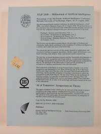 STeP 2000 - millennium of artificial intelligence : &#039;AI of tomorrow&#039;: Symposium on theory : the 9th Finnish Artificial Intelligence Conference, Helsinki Universit...