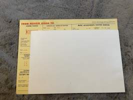 Rover 2000 TC 1968 -säätöarvokortti / säätöarvot, monikielinen -technical specifications, multilingual