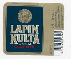 Lapin Kulta Special olut III -  olutetiketti