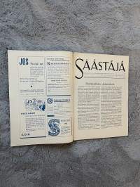 Säästäjä 1936 nr 3 - Säästöpankkien vakuusrahasto, Sakari Pälsi: Elävää omaisuutta, Julkista arvostelua, Keskuslainarahaston tappiot veronmaksajain silmillä, ym.