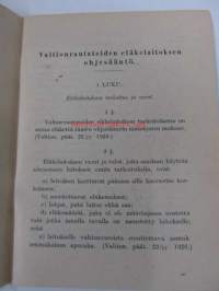 Valtionrautateiden eläkelaitoksen ohjesääntö 1926